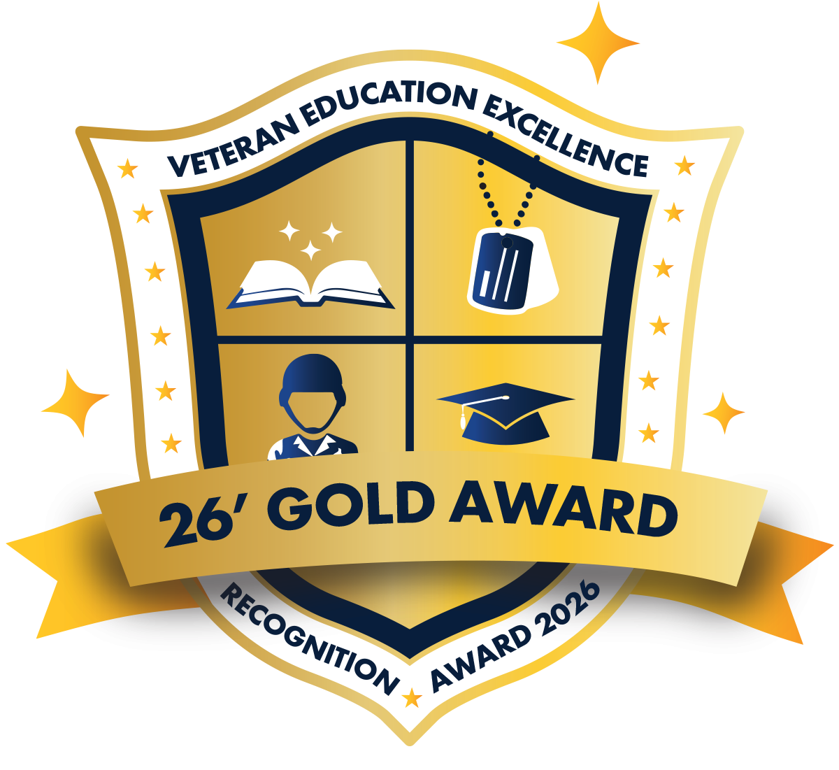 2026 Veteran Education Recognition Gold Award